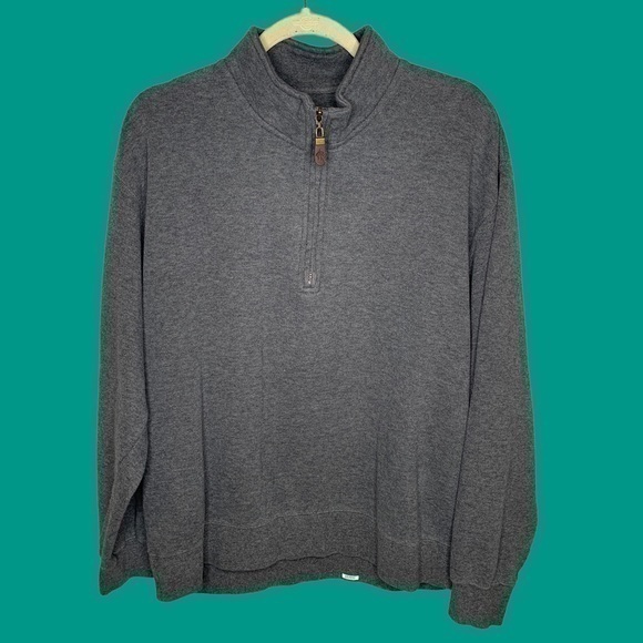 Orvis 100% Cotton‎ Men’s Gray Pullover 1/2 Zip Size Large - Picture 3 of 10